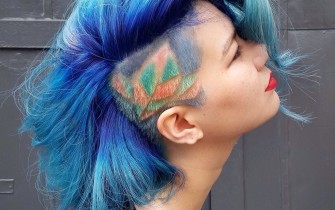 Трафаретное окрашивание волос: фото и яркие идеи